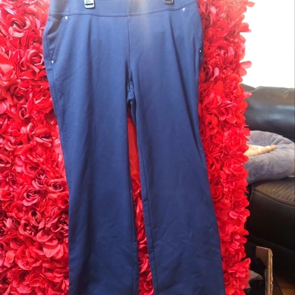 INC International Concepts Women's Size 12 Navy Blue Pants